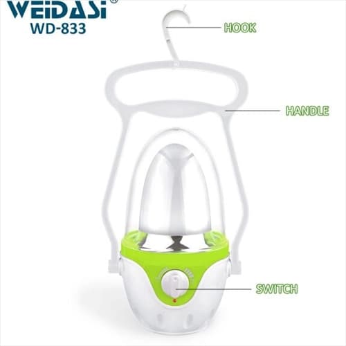 فانوس شارژی برند ویداسی مدل wd-833 — تصویر ۸