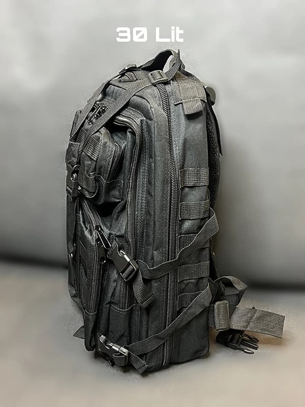 كوله پشتی تاكتيكال تايلندی مشكی | ضد آب 20 ليتری — تصویر ۲