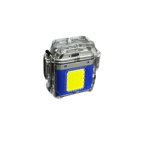 فندک برقی المنتی مدل Blue | چراغ قوه شارژی