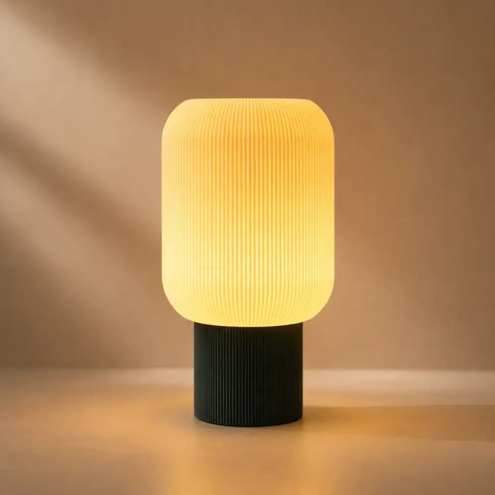 آباژور مدرن لومینا (Lumina) – رنگ گلبهی — تصویر ۸