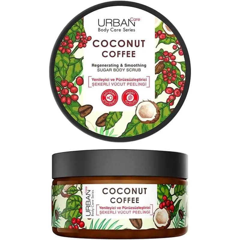 اسکراب بدن شاداب کننده پوست اوربن کر اوربان Urban Care حاوی روغن نارگیل و قهوه حجم 200 میل — تصویر ۲