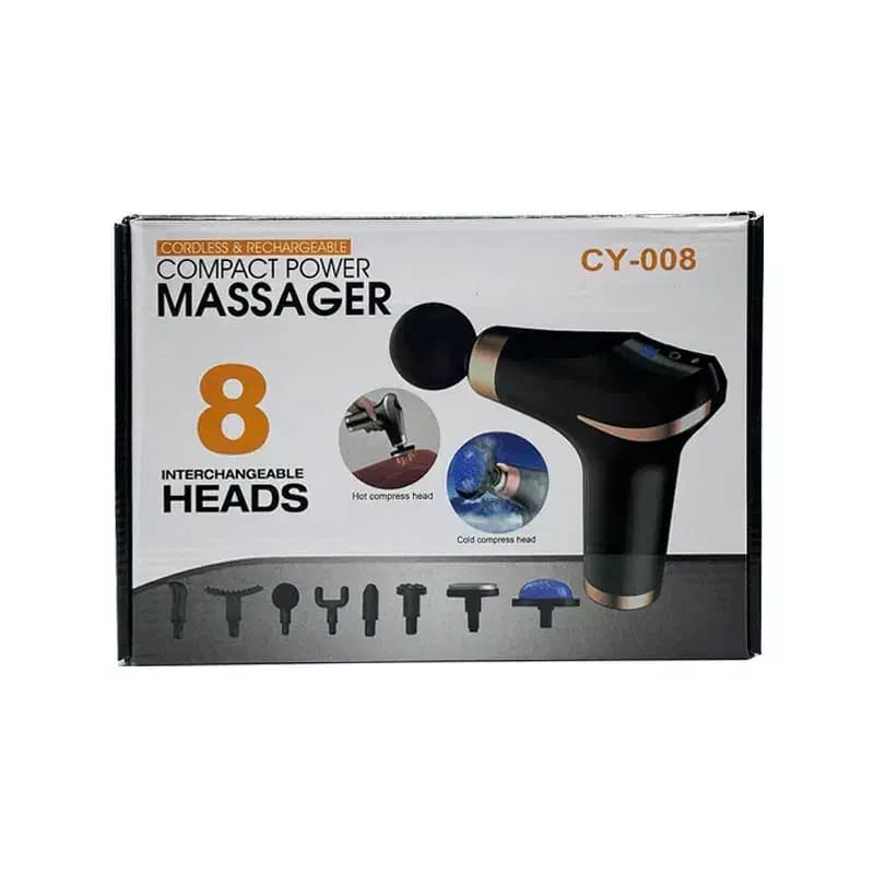 ماساژور تفنگی 8 سر سرد و گرم دار مدل CY008