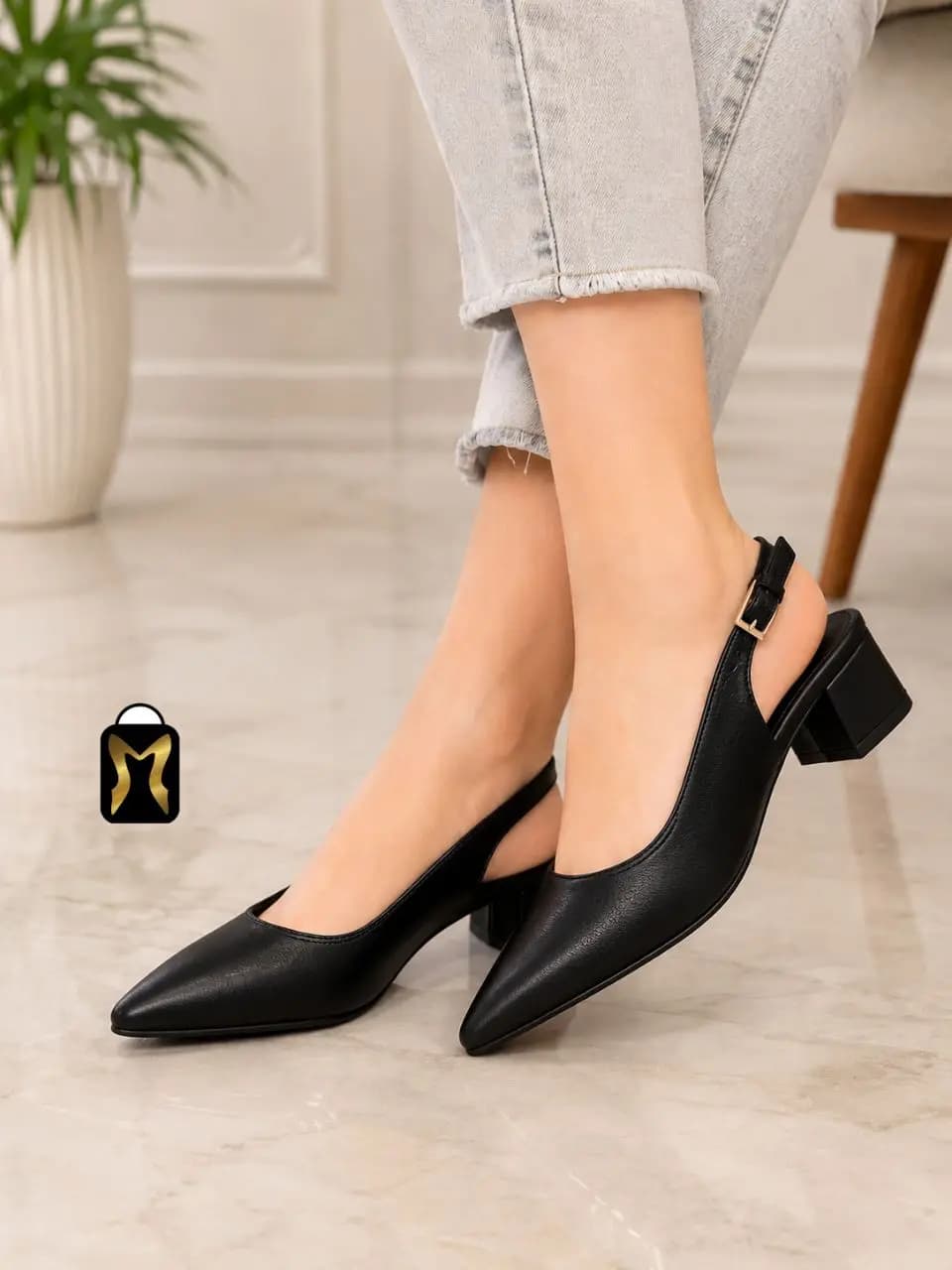 کفش اسلینگ‌بک زنانه کد 6688