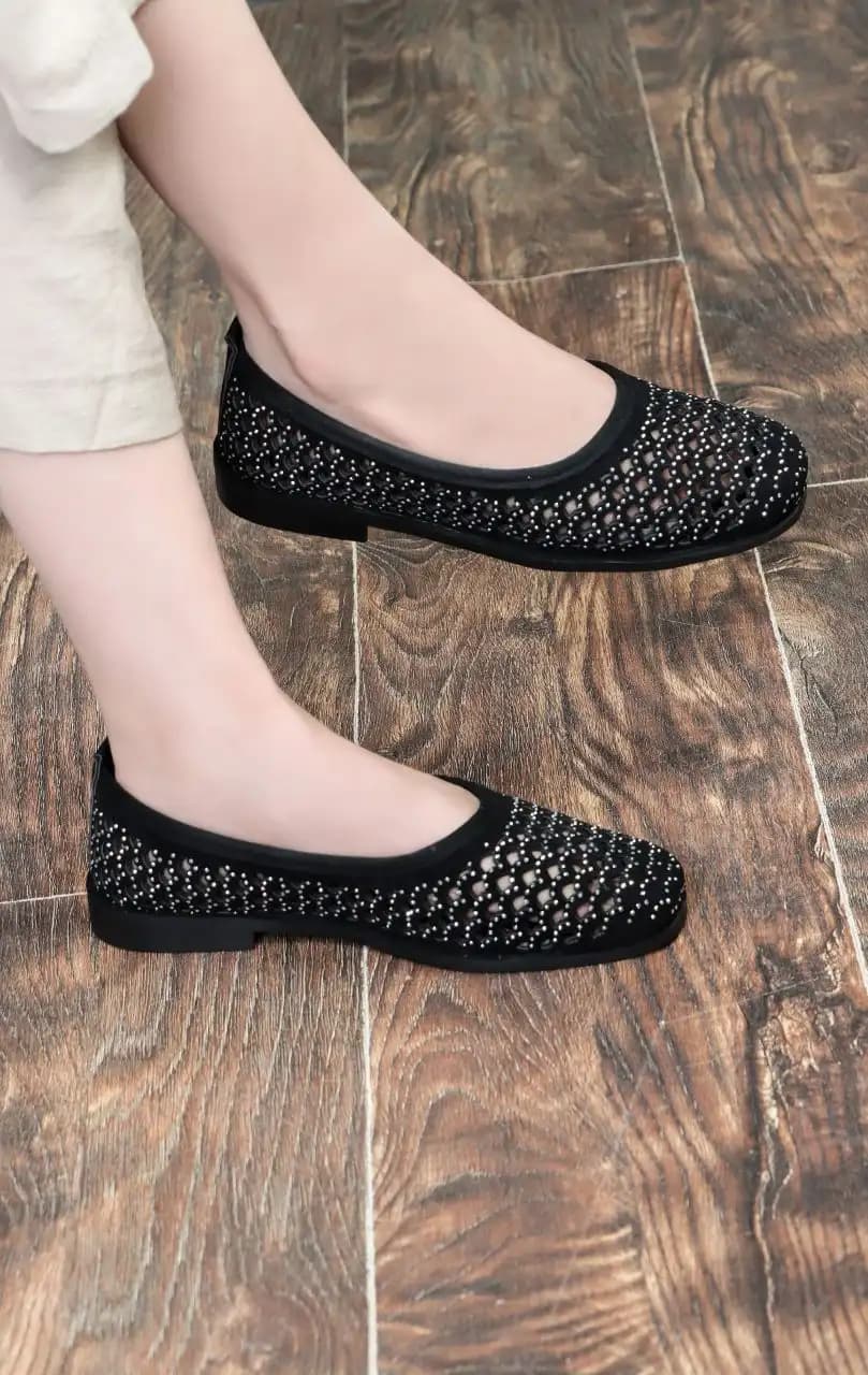 کفش نگینی مجلسی زنانه کد 6669