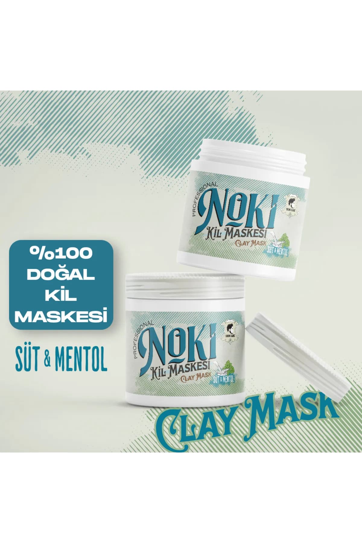 کلی ماسک نوکی شیر و نعناع 400 گرمی Noki — تصویر ۴
