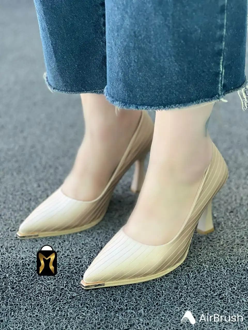 کفش مجلسی پاشنه ۷ سانت کد 6647 — تصویر ۳