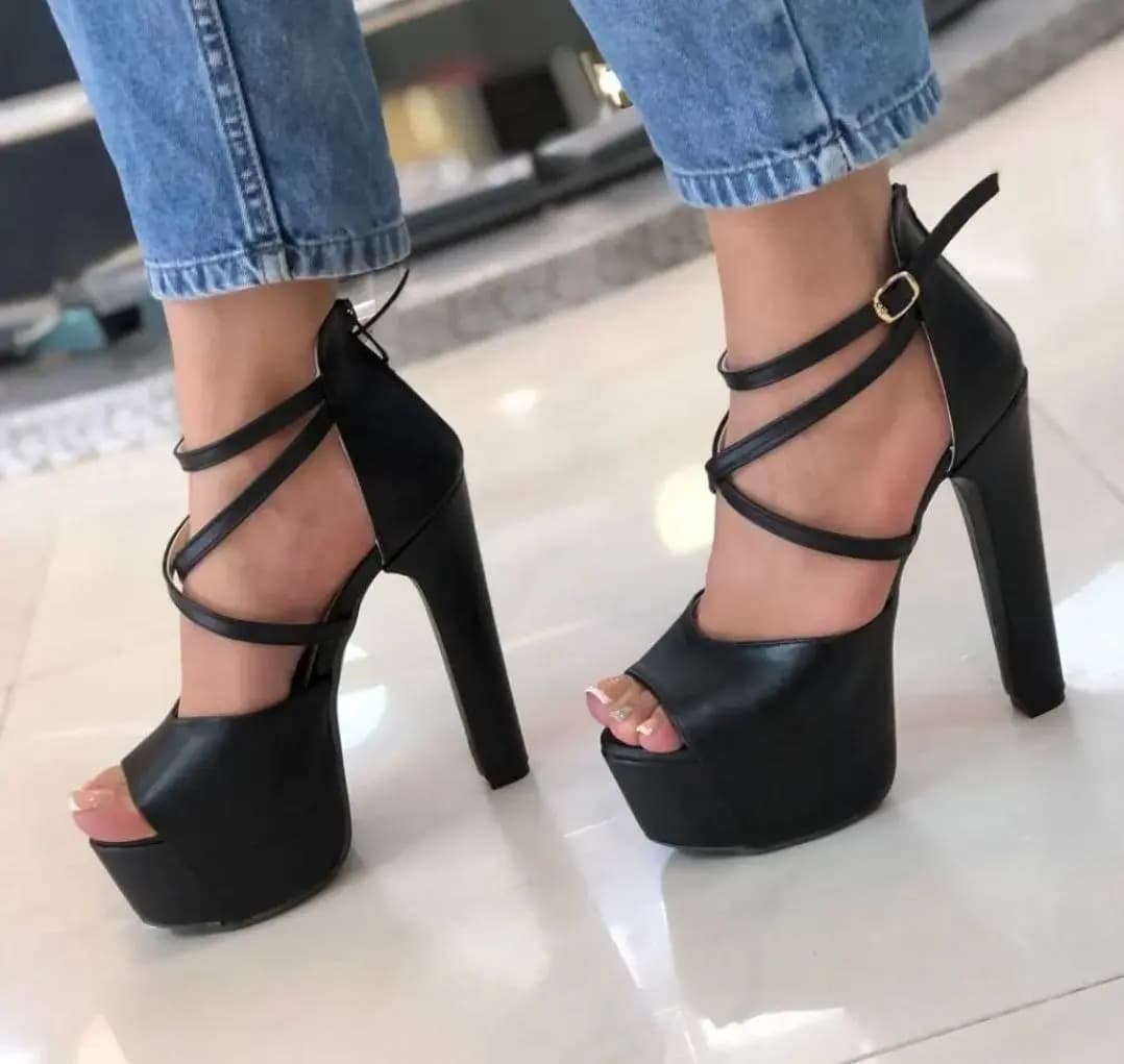 کفش زنانه پاشنه ۱۶ سانت مدل پارلا کد 6640 — تصویر ۳