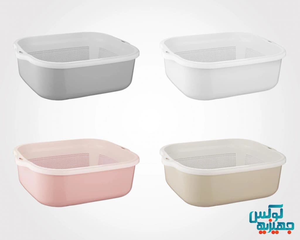 سرویس 6 پارچه آبکش و لگن نسیم لیمون کد 278 — تصویر ۹