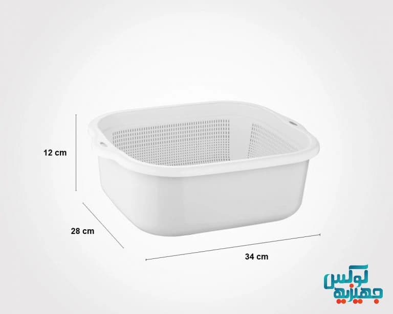 سرویس 6 پارچه آبکش و لگن نسیم لیمون کد 278 — تصویر ۱۱