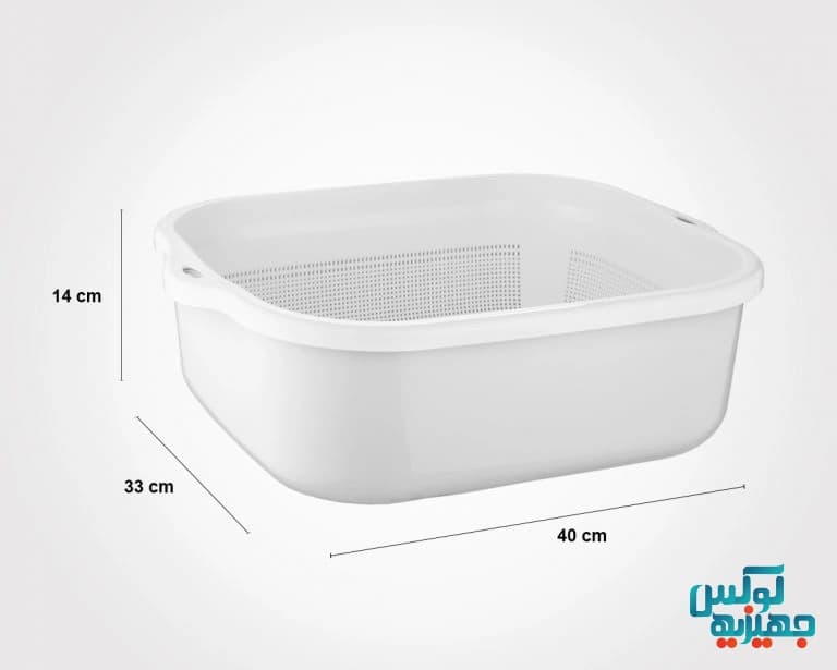 سرویس 6 پارچه آبکش و لگن نسیم لیمون کد 278 — تصویر ۲