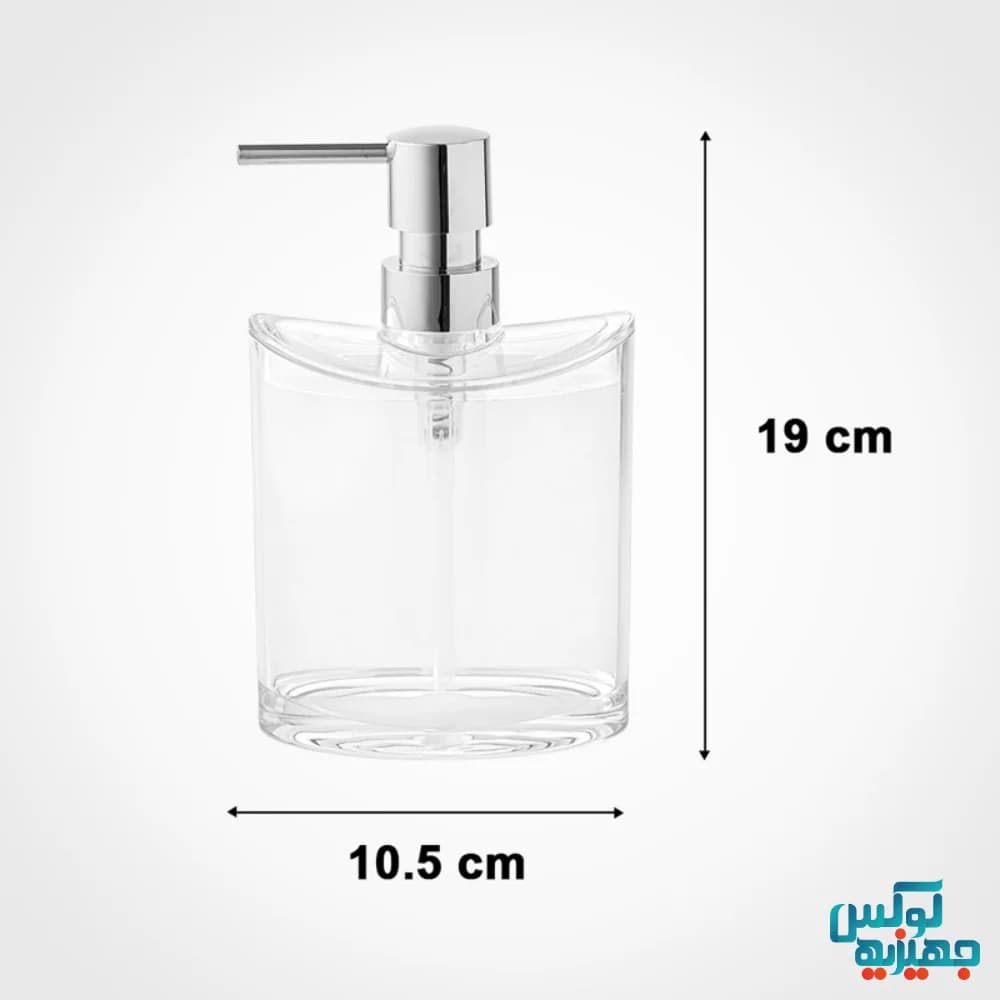 جامایعی بیضی اکرولیک شفاف لیمون کد 2329 — تصویر ۳