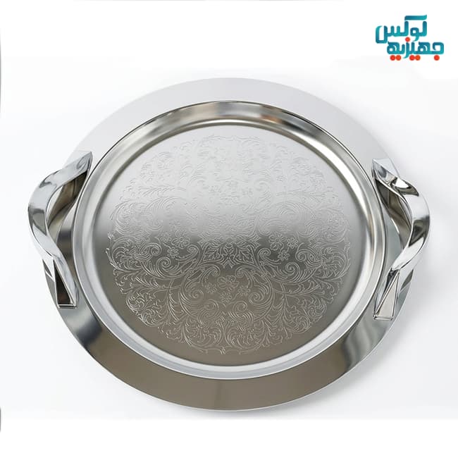سينی استيل گرد بزرگ دسته دياموند برند دیاکو قطر 40 — تصویر ۳
