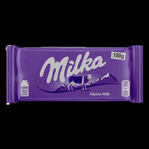 شکلات میلکا تابلت شیری ساده 100گرم — تصویر ۲