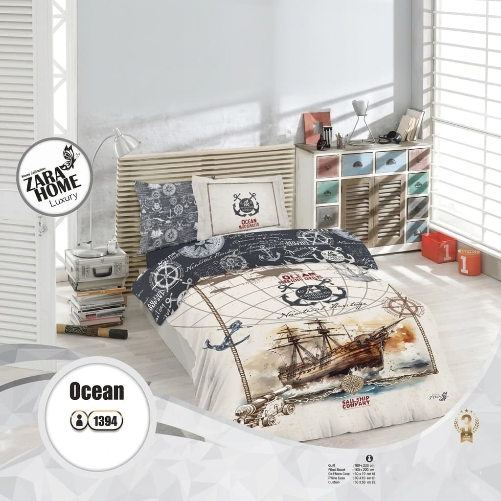 روتختی یکنفره زاراهوم طرح ocean کد 1394