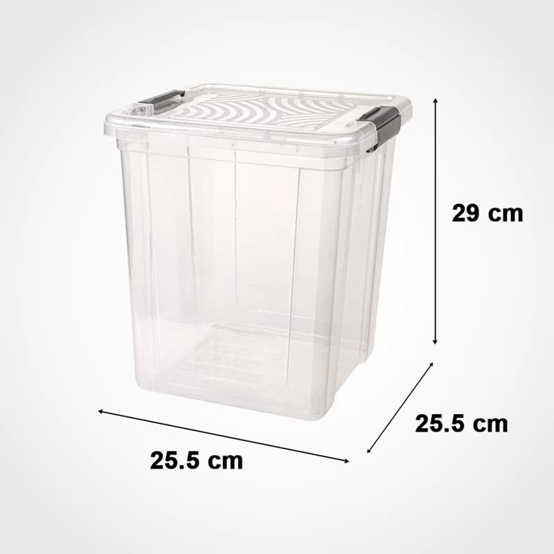باکس مربع 12 لیتری لیمون کد 2402 — تصویر ۲