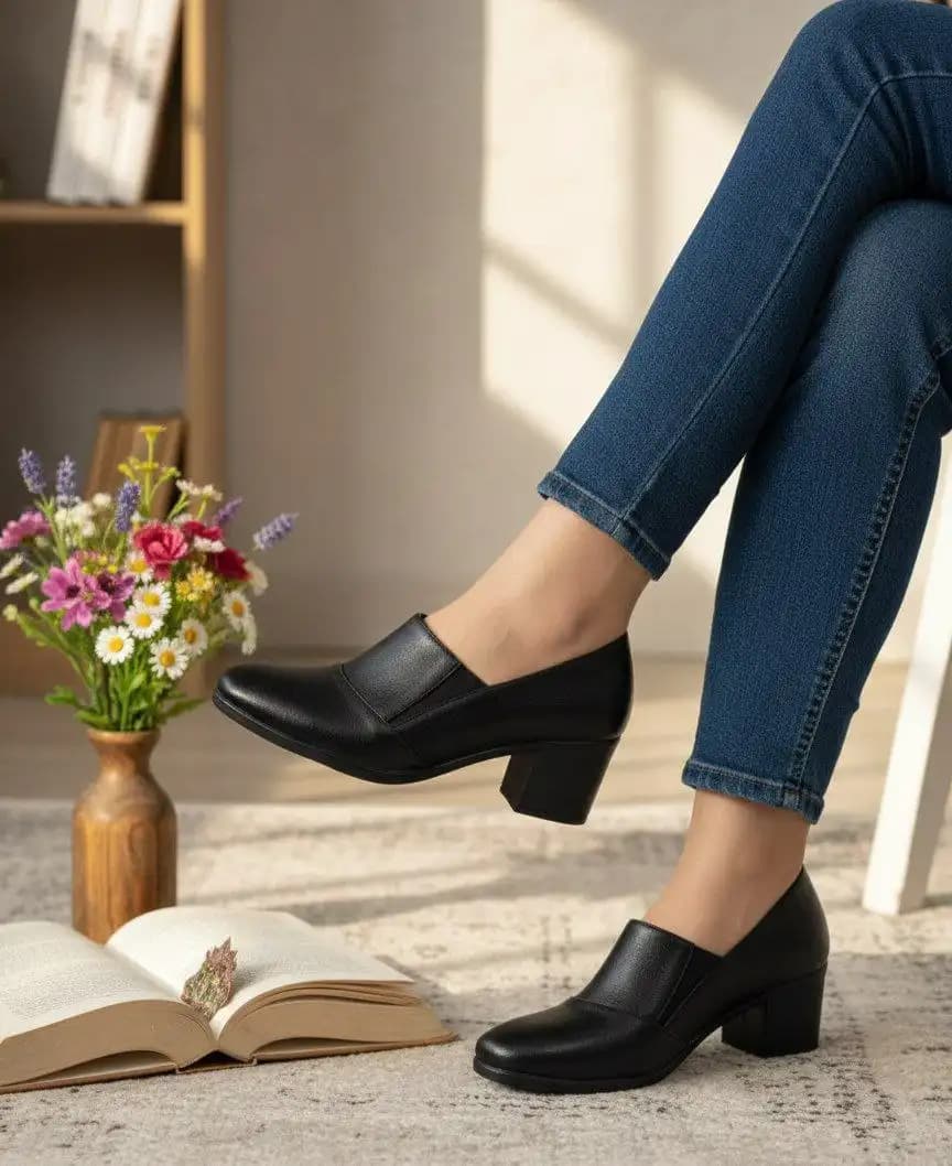 کفش پاشنه ۵ سانت زنانه کد 6531