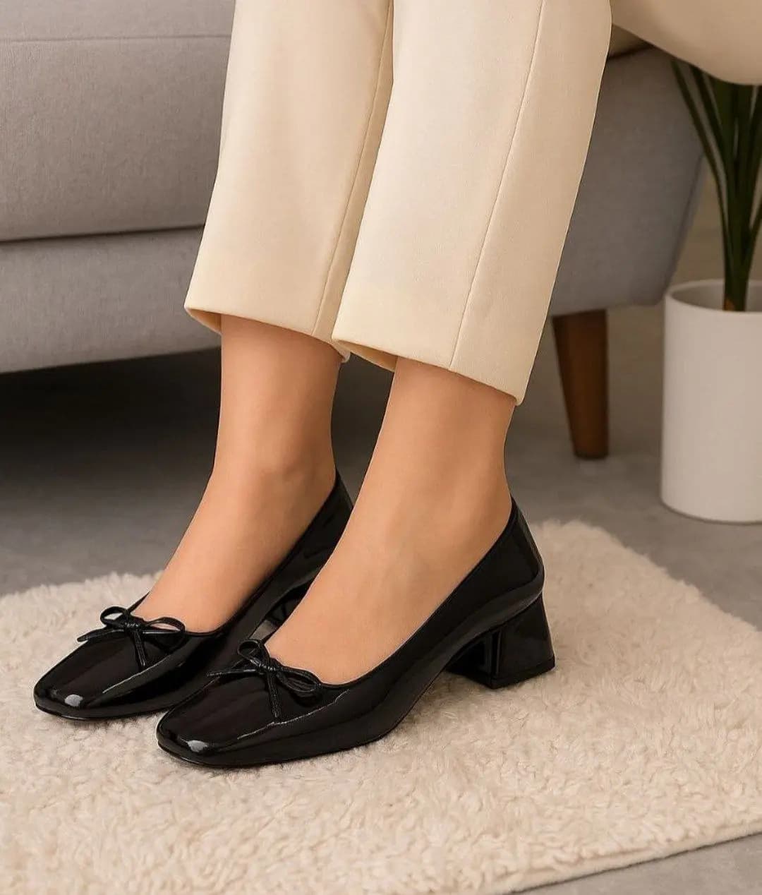 کفش پاپیونی زنانه کد 6520