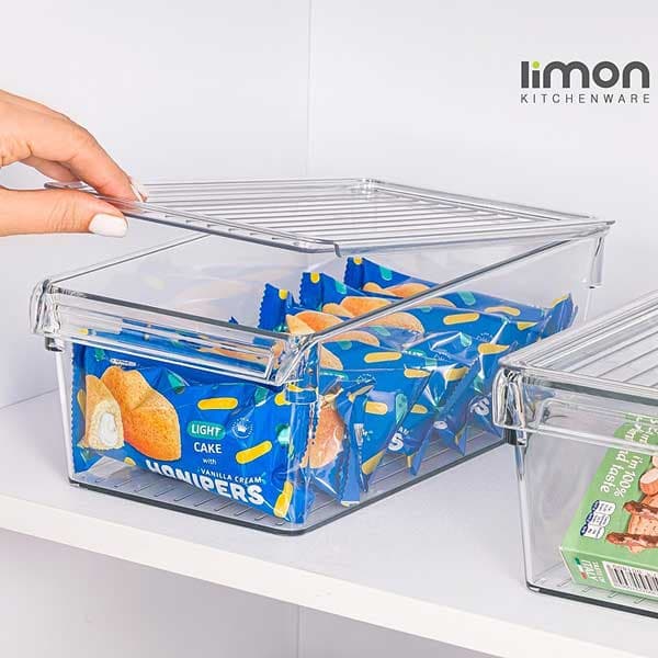 نظم دهنده نشکن درب دار 3 لیتر لیمون کد 2152 | اکرولیک شفاف — تصویر ۲