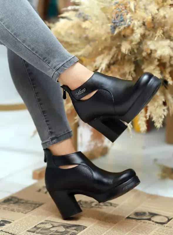 کفش پاشنه دار زنانه مدل چشمک 8 سانت کد 6488 — تصویر ۲