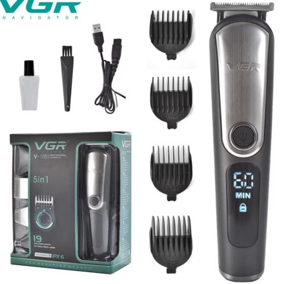 ست ماشین اصلاح 5 کاره وی جی آر مدل V-105 — تصویر ۳