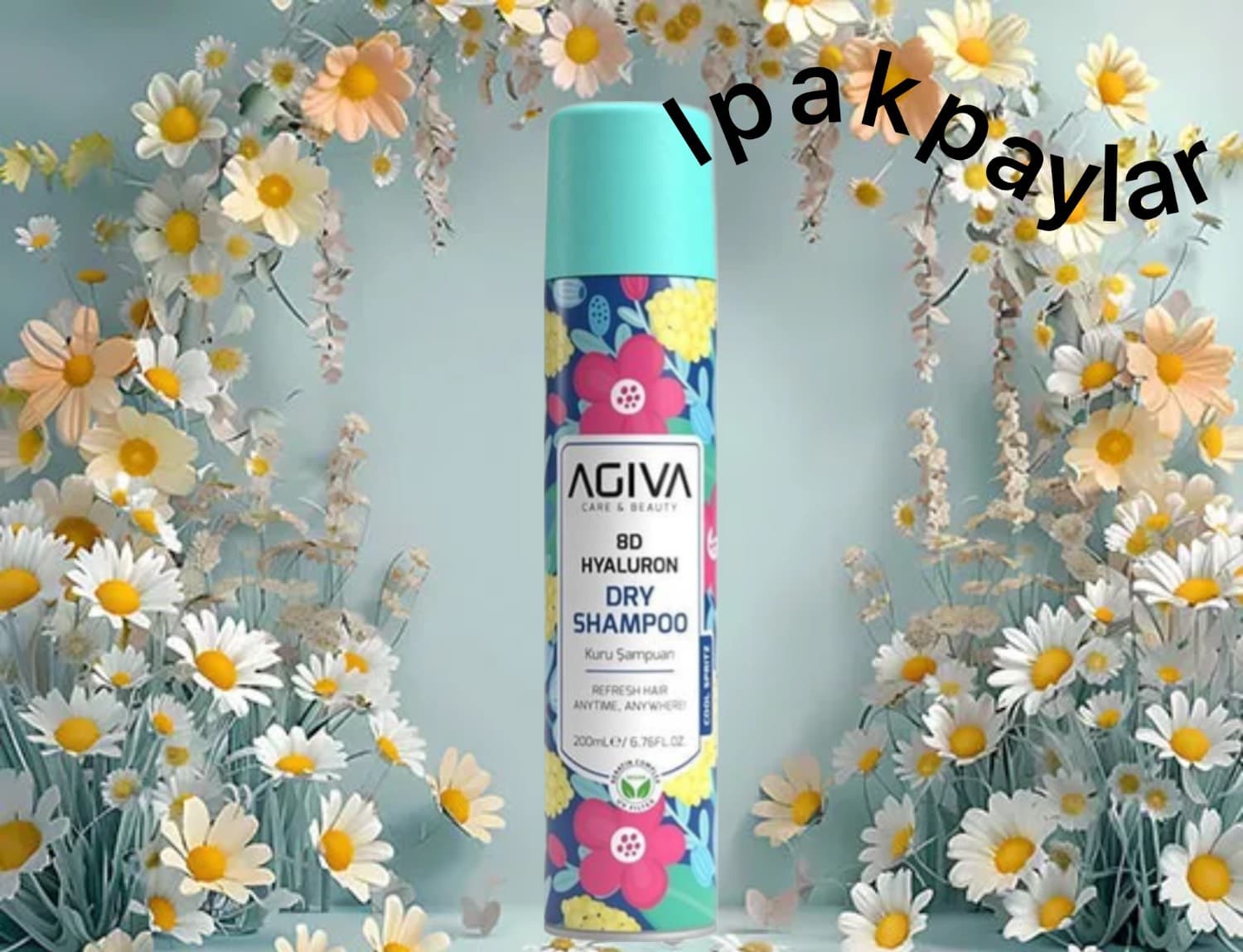 شامپو خشک آبرسان آگیوا مدل 8D حاوی هیالورونیک اسید — تصویر ۸