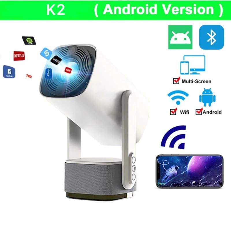 ویدئو پروژکتور شارژی مدل K2 — تصویر ۱۰