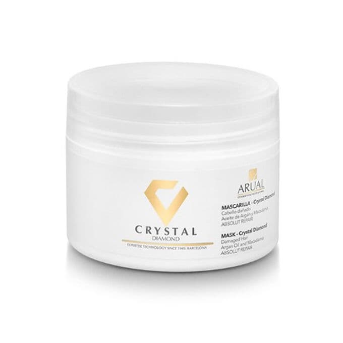 ماسک مو ترمیم کننده حاوی روغن آرگان و ماکادمیا آروال (ARUAL (CRYSTAL DIAMOND بدون سولفات و پارابن حجم 500 میلی گرم — تصویر ۳