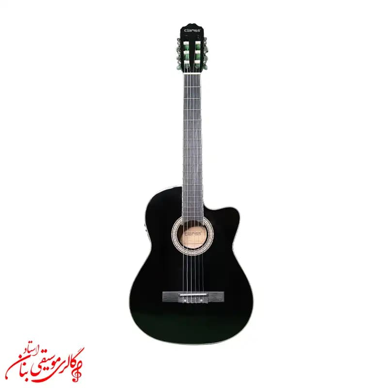 گیتار کلاسیک کلاریس مدل CCG-100CBKEQ کات اووی پیکاپ‌دار مشکی