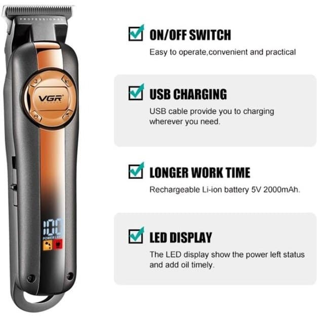 خط زن VGR v-941 ا Hair trimmer VGR V- 941 — تصویر ۳