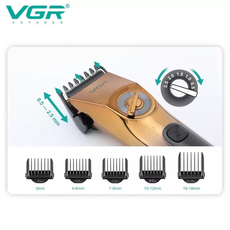 ماشین اصلاح موی سر و صورت وی جی ار مدل V-663 — تصویر ۷