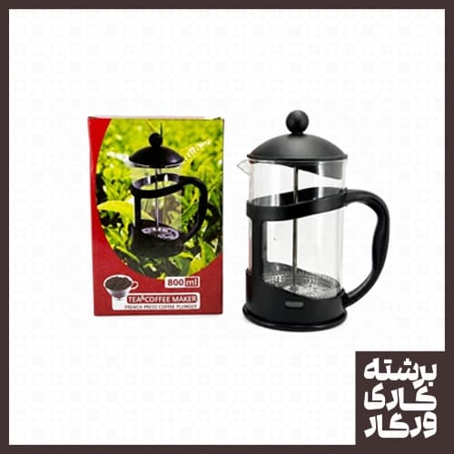 فرنچ پرس 800 میل دور پلاستیک مشکی درب هلالی
