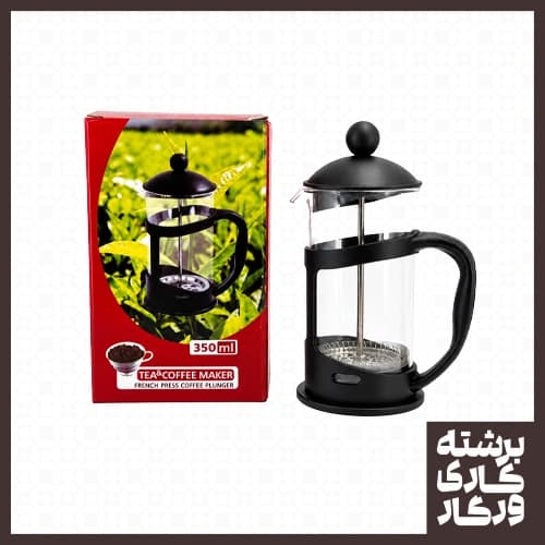 فرنچ پرس 350 میل دور پلاستیک مشکی درب هلالی