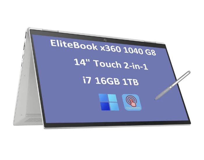 لپ تاپ hp مدل EliteBook 1040 G8 X360 — تصویر ۴