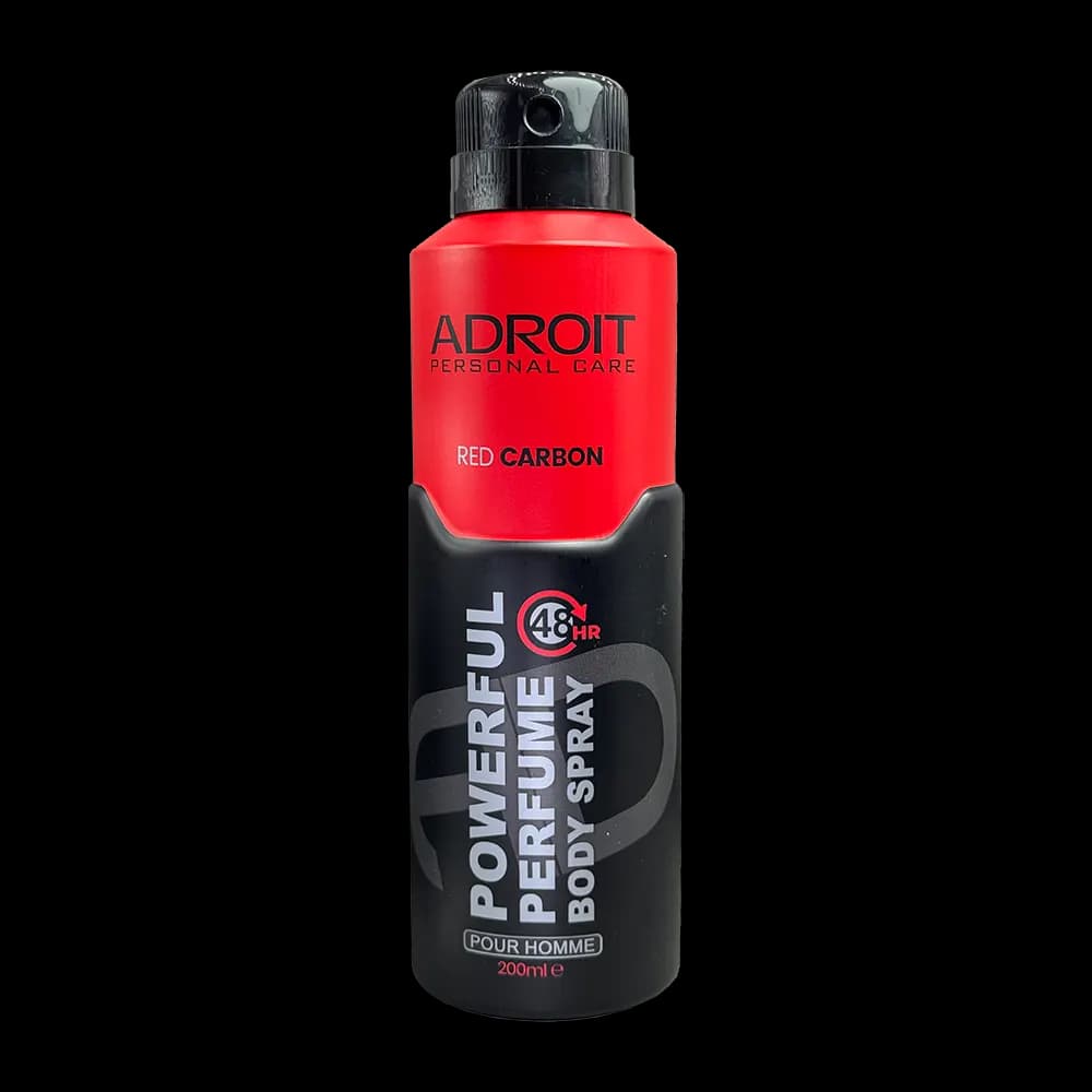 اسپری بدن مردانه آدرویت مدل Red Carbon