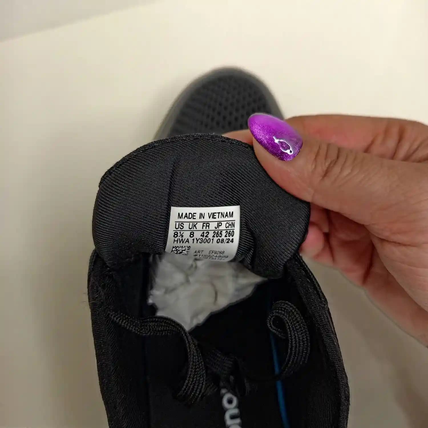 کفش رانینگ آدیداس کلودفوم مشکی سفید Adidas Cloudfoam — تصویر ۱۰