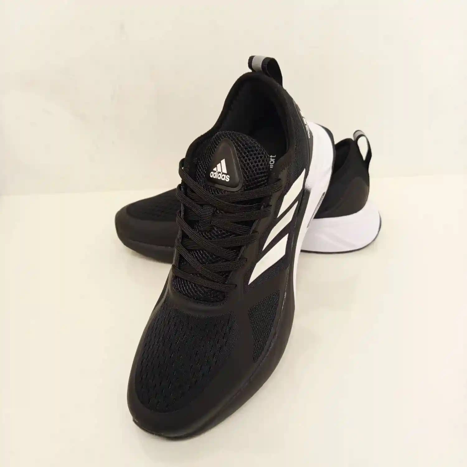 کفش رانینگ آدیداس کلودفوم مشکی سفید Adidas Cloudfoam — تصویر ۴