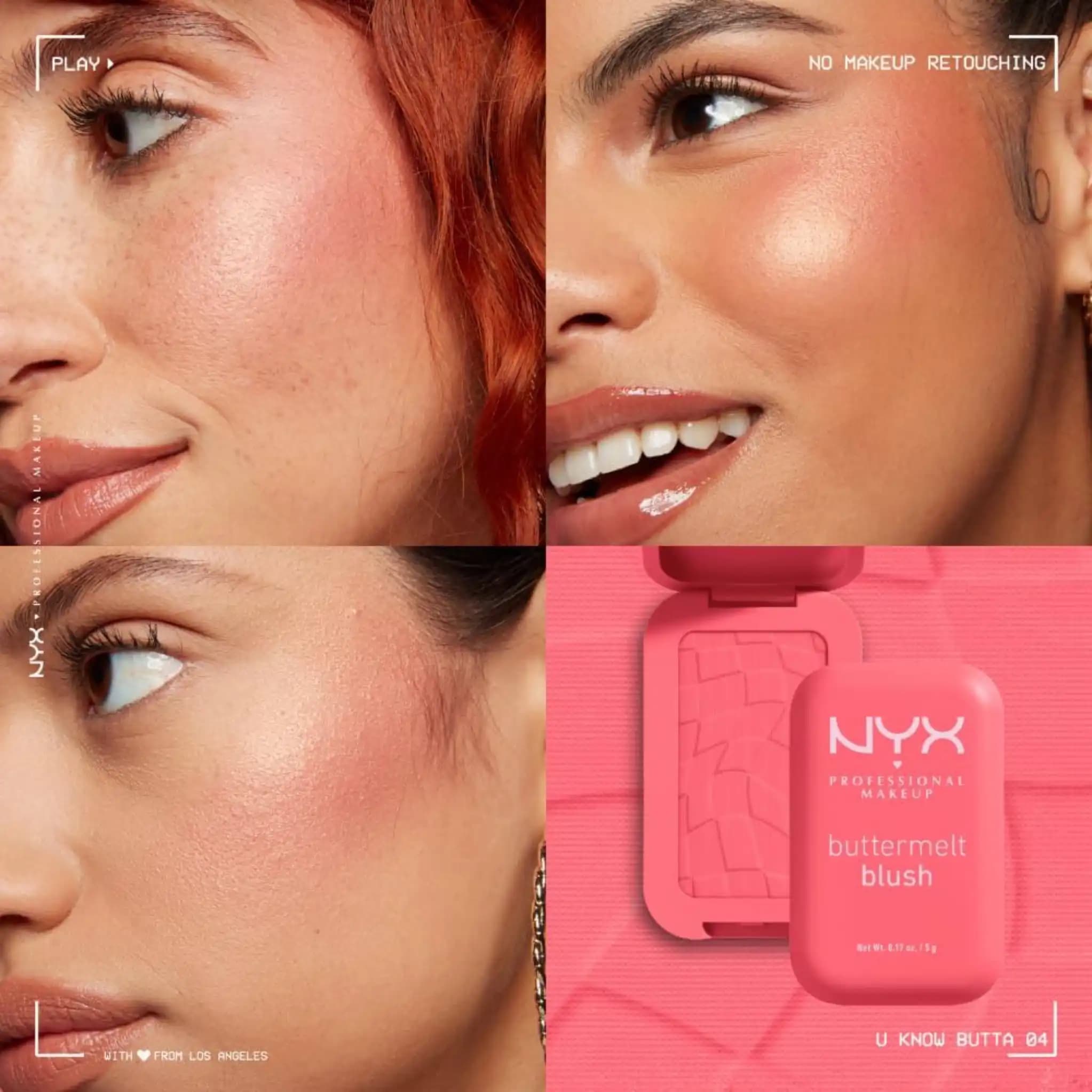 رژگونه پودری نیکس رنگ U Know Butta 04 — تصویر ۲