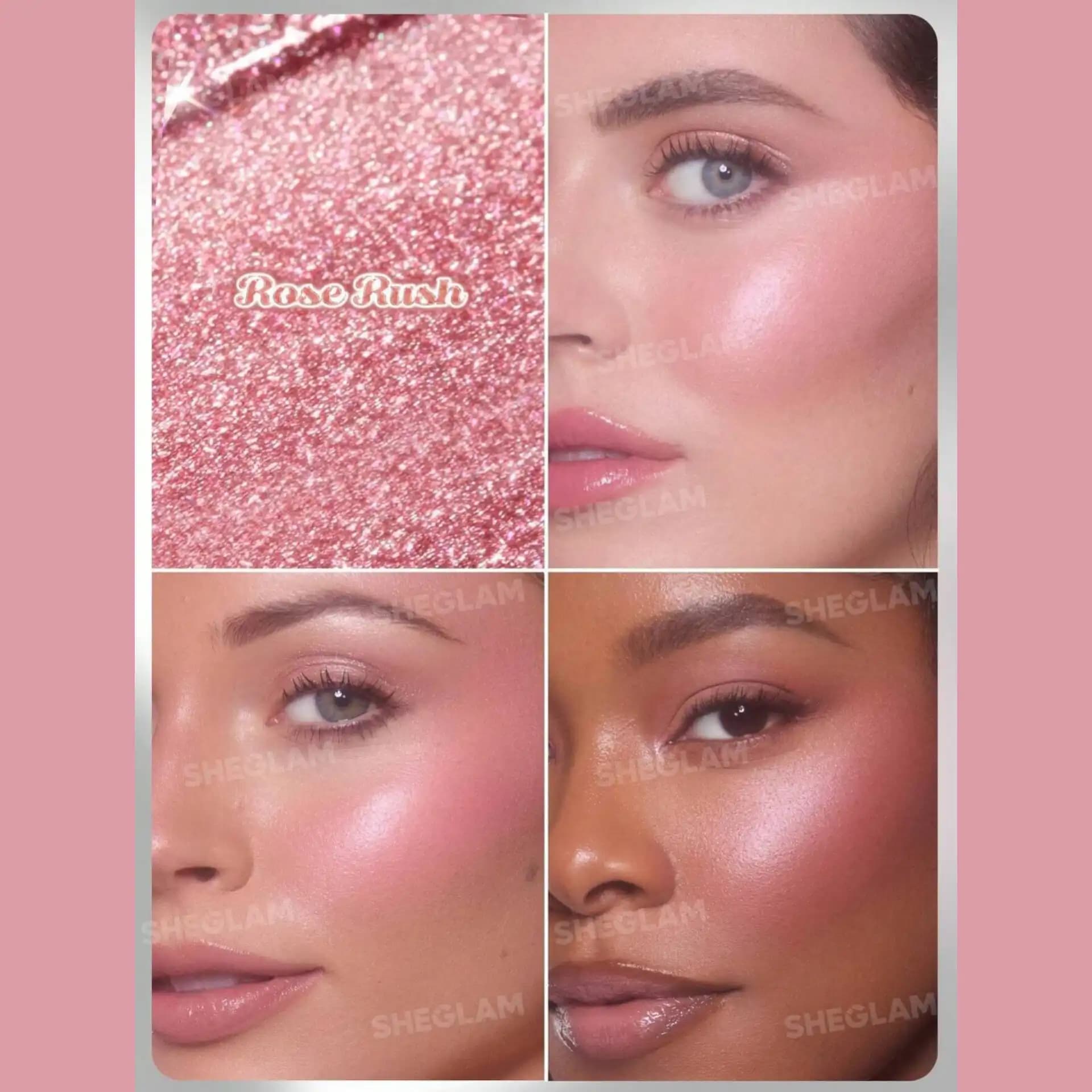 هایلایتر استیکی شیگلم رنگ Rose Rush — تصویر ۲