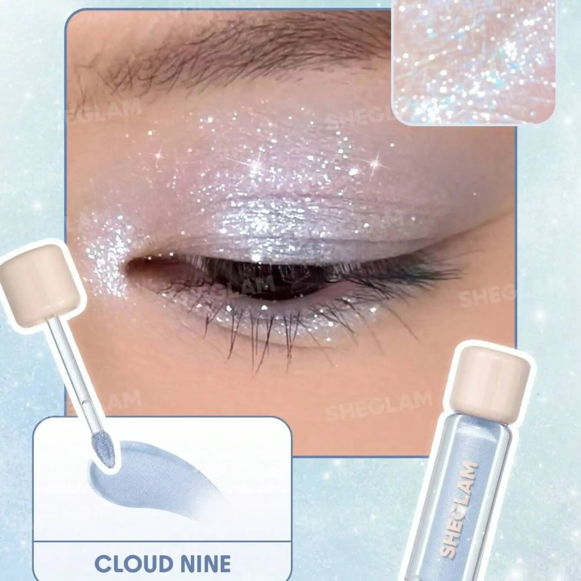 سایه مایع شیگلم رنگ Cloud Nine شاینی — تصویر ۲