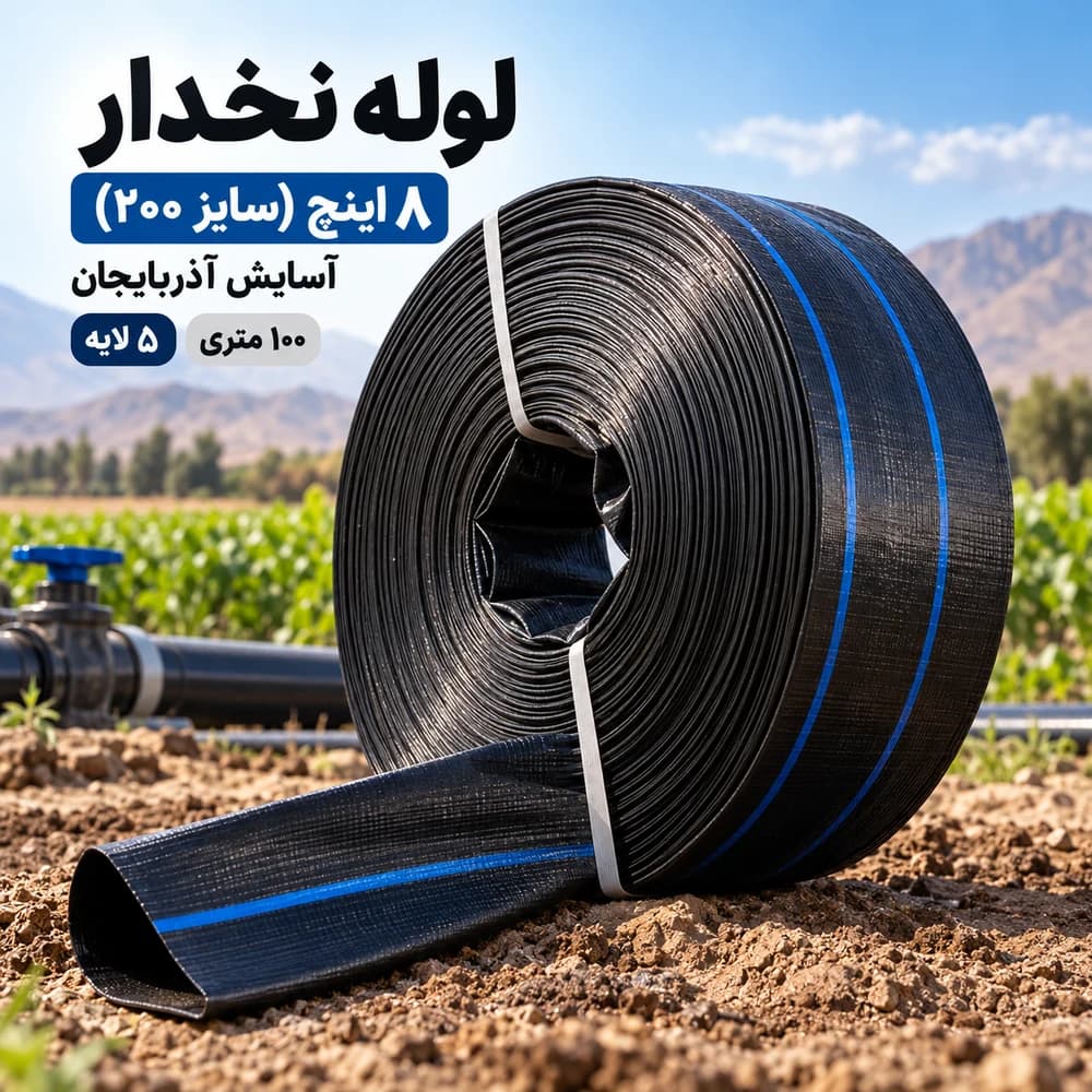 لوله نخدار ۸ اینچ آسایش آذربایجان ۵ لایه ۱۰۰ متری — تصویر ۷