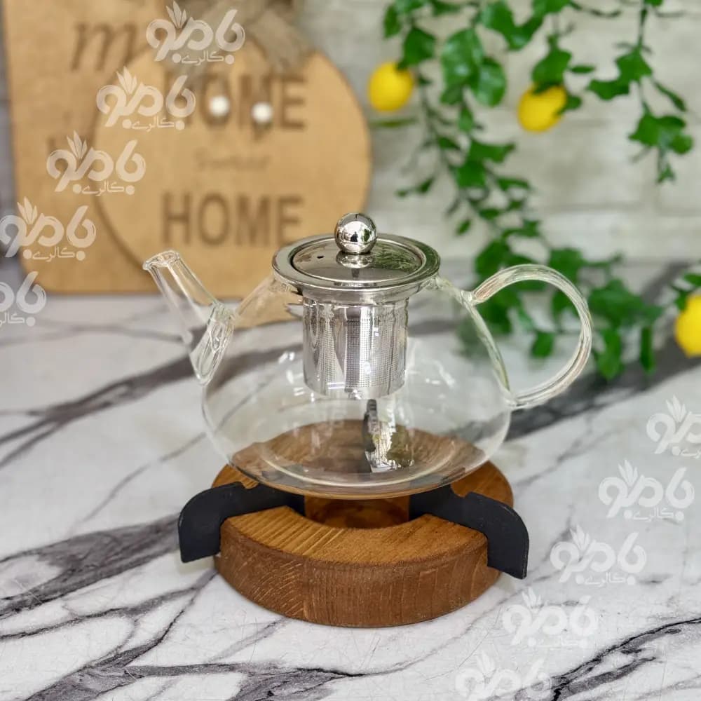وارمر قوری چوب فلزی مشکی میرای — تصویر ۴