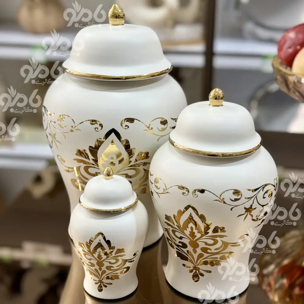 بانکه سرامیکی جینجرجار 3عددی مات — تصویر ۸