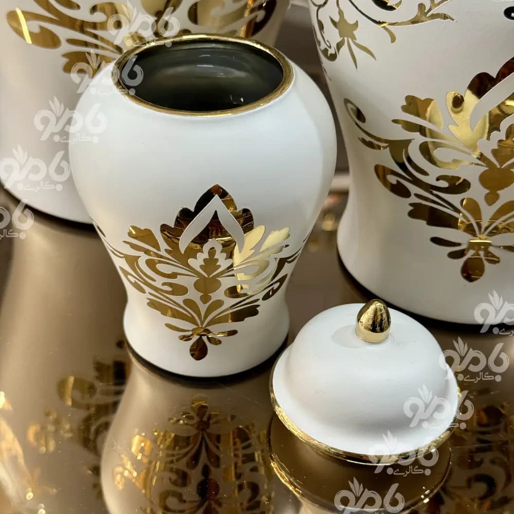 بانکه سرامیکی جینجرجار 3عددی مات — تصویر ۶