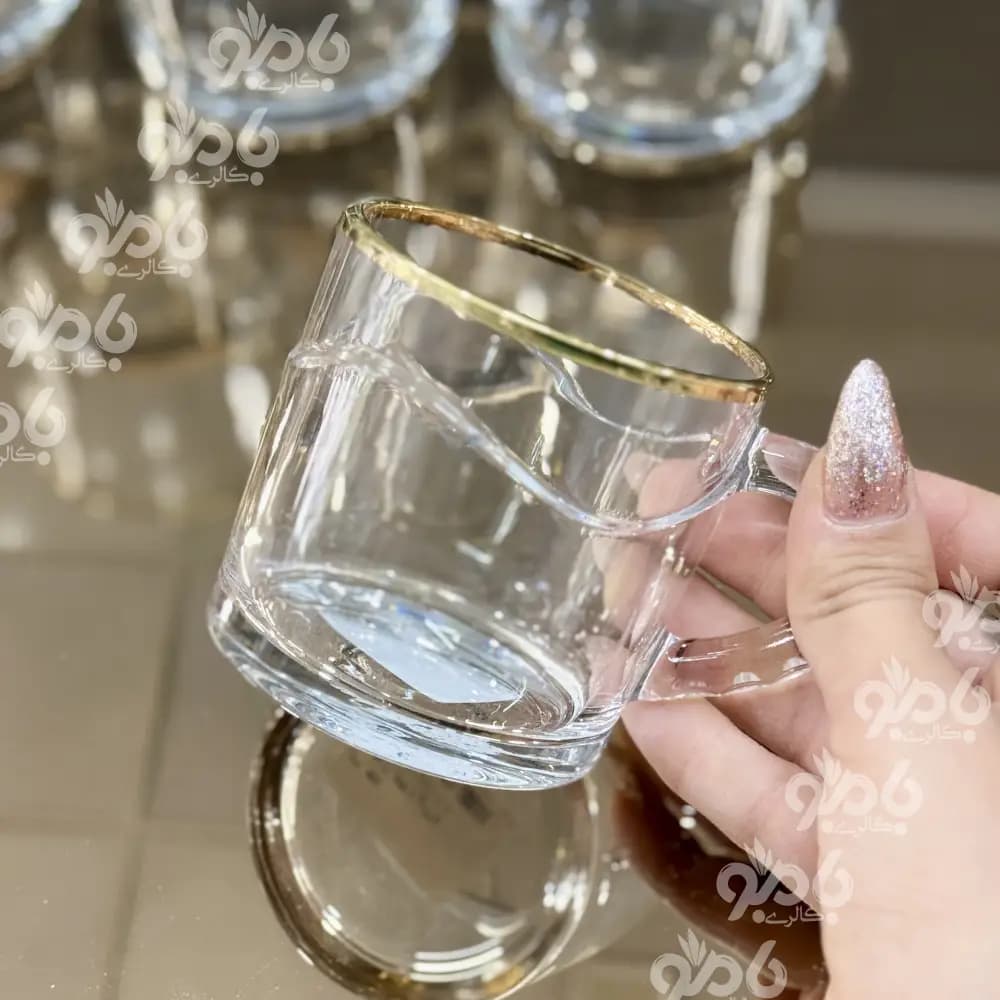 فنجان مورا آلبرتا لب طلایی