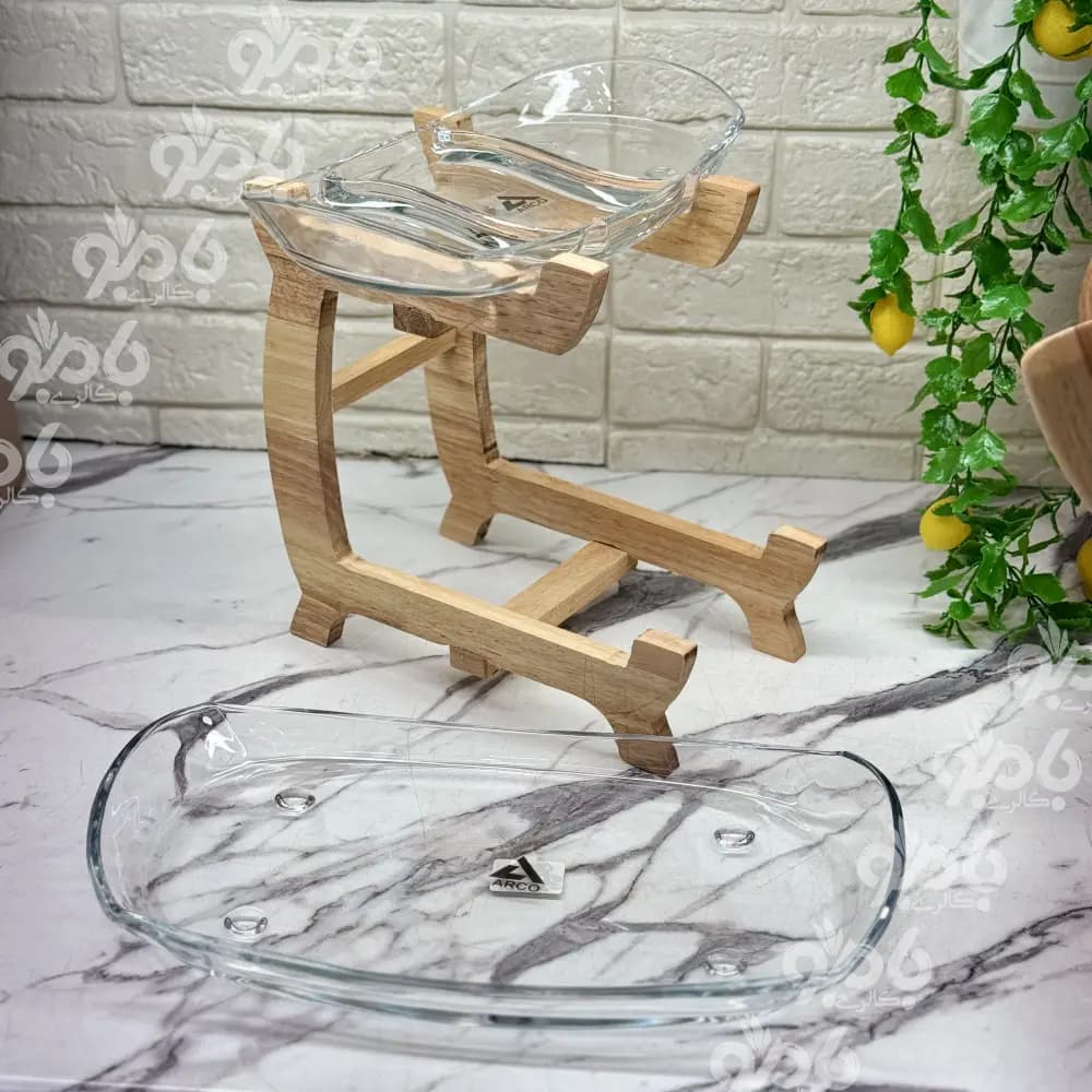 ظروف چوبی پذیرایی استند اورامان — تصویر ۵