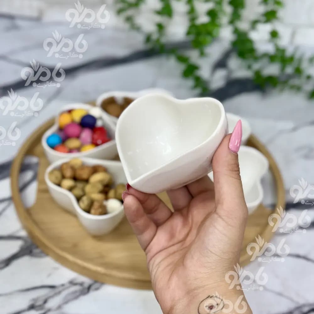 پیاله سرامیکی کادویی 6عددی قلب — تصویر ۲