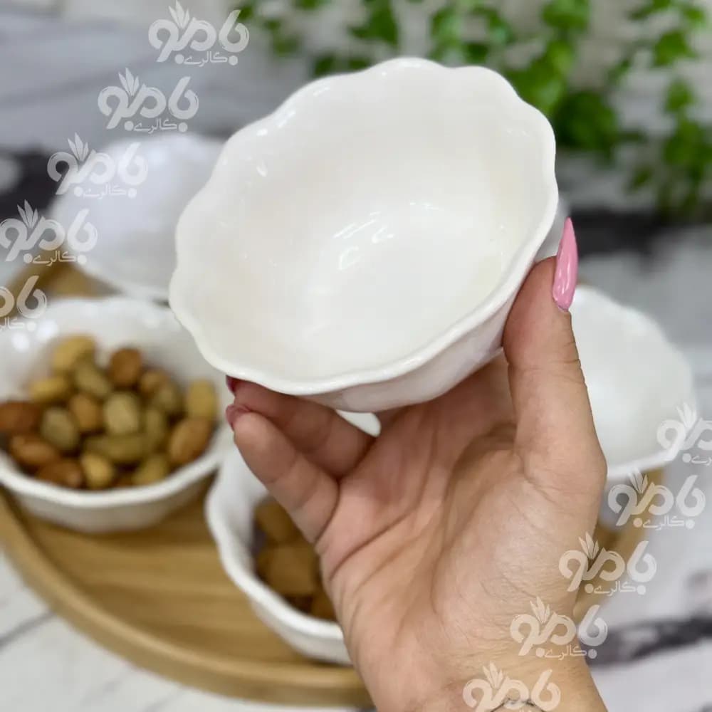 پیاله سرامیکی کادویی 6عددی نیلوفر — تصویر ۵