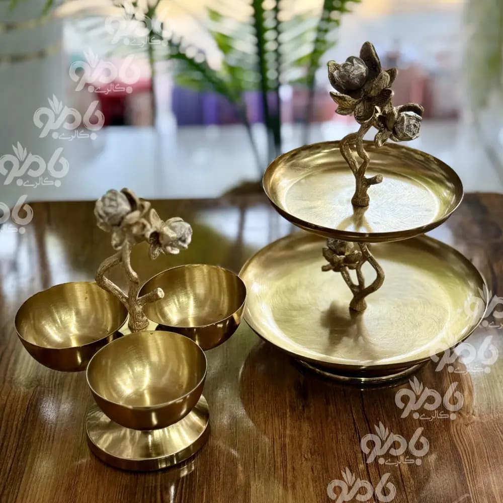 سرویس پذیرایی 5تکه نیلوفر طلایی کد750.32 — تصویر ۷