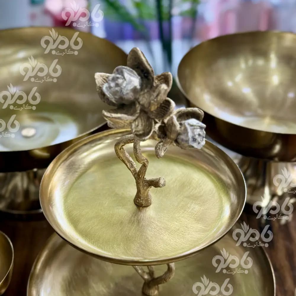 سرویس پذیرایی 5تکه نیلوفر طلایی کد750.32 — تصویر ۴