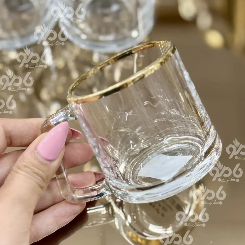 فنجان لب طلا آلابونه دلی کد57 — تصویر ۳